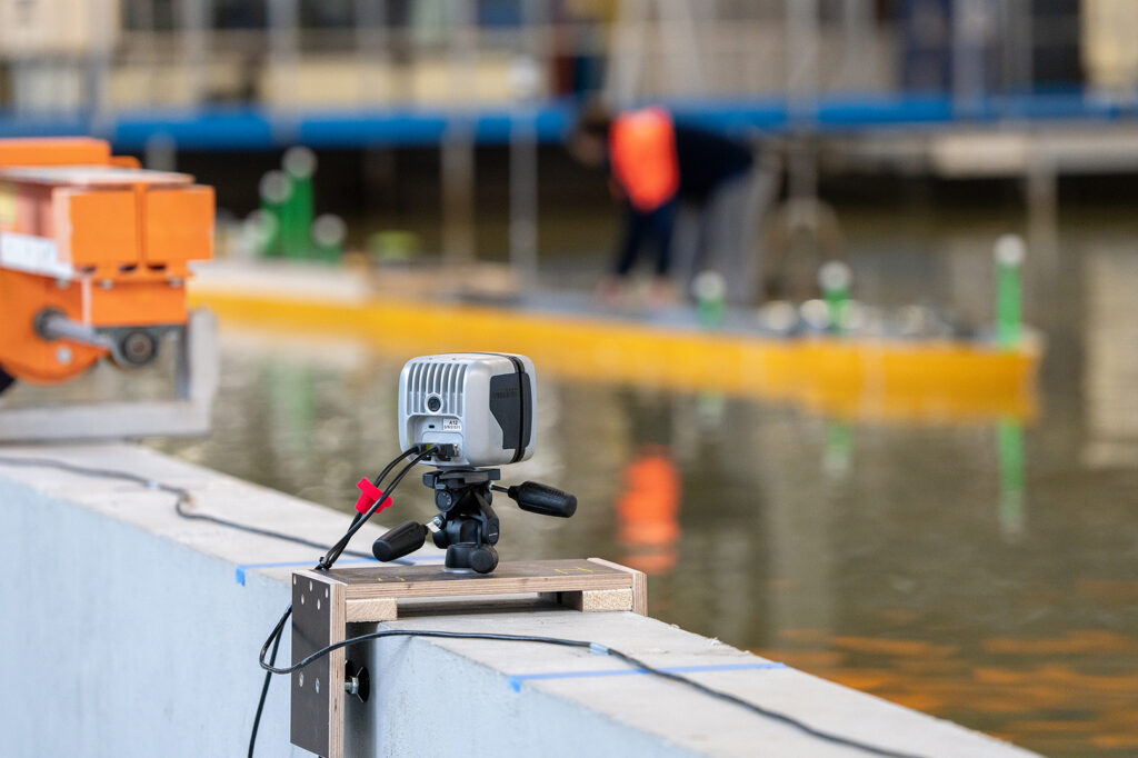 large volume vessel tracking using Arqus motion capture by Qualisys