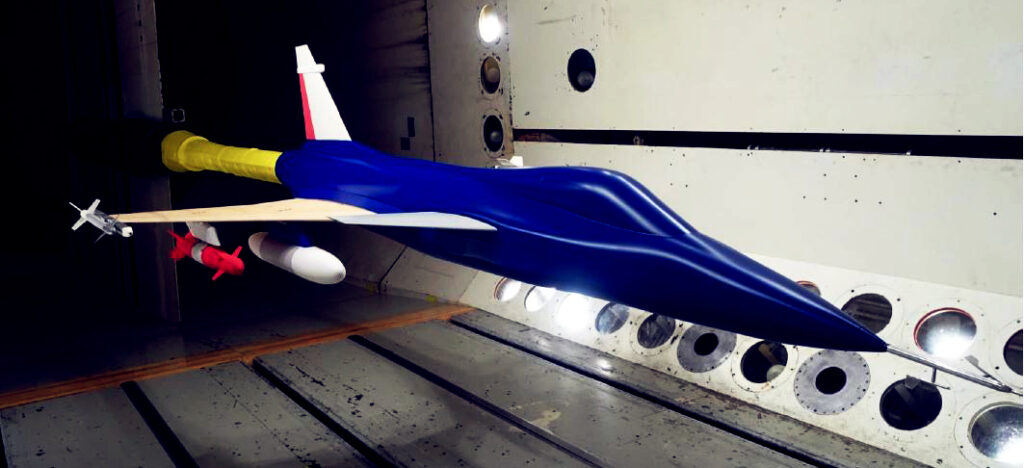 Qualisys motion Capture for Automotive and Aerospace KTH model on sting